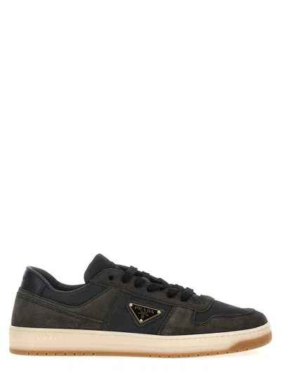 Prada Downtown Sneakers Multicolor In Black