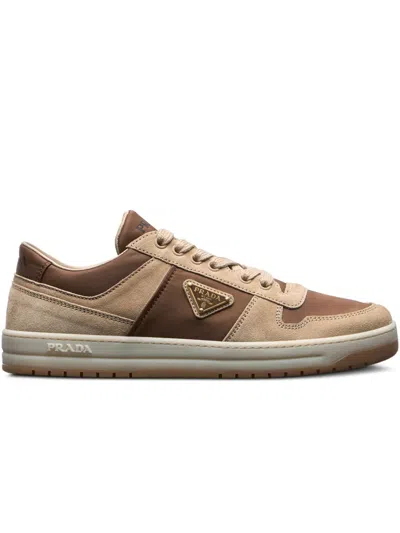 Prada Downtown Sneakers In Neutrals