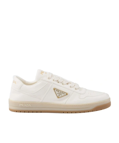 PRADA PRADA TRIANGLE-LOGO LACE-UP SNEAKERS