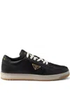 Prada Drill Fabric And Suede Sneakers In Schwarz