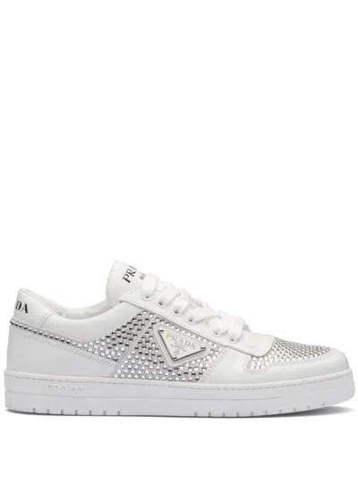 Prada Downtown Sneakers Shoes In White