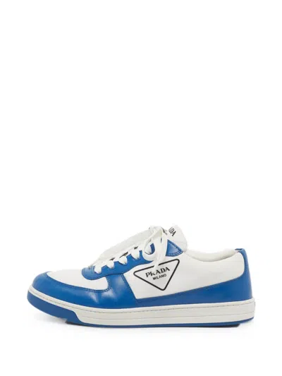 Pre-owned Prada Downtown Sneakers In White