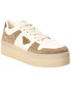 Prada Downtown Low-top Platform Sneakers In White