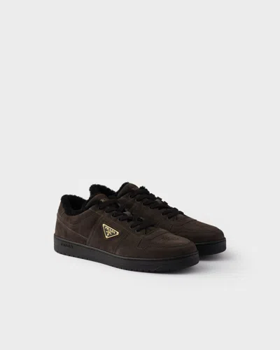 PRADA DOWNTOWN SNEAKER AUS WILDLEDER