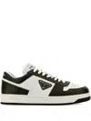 Prada Leather Sneakers Downtown Two-tone In White