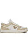 Prada Women Downtown Two-tone Sneakers In White