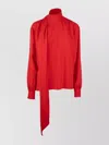 Prada Draped High Neck Long Sleeves Top