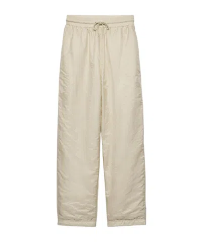 PRADA PRADA TRIANGLE-LOGO ELASTICATED WAISTBAND TROUSERS