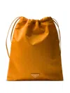 Prada Drawstring Clutch Bag In Orange