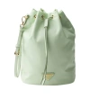 Prada Drawstring Clutch In Green
