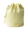 Prada Drawstring Clutch In Yellow