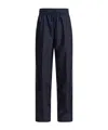 Prada Drawstring Elastic Waist Casual Pants In Blue