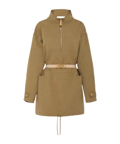 PRADA PRADA HALF-ZIPPED DRAWSTRING JACKET