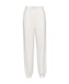 Prada Drawstring Knitted Trousers In White