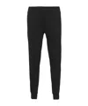 Prada Mens Black Contrast-trim Tapered-leg Cotton And Nylon Jogging Bottoms In Black