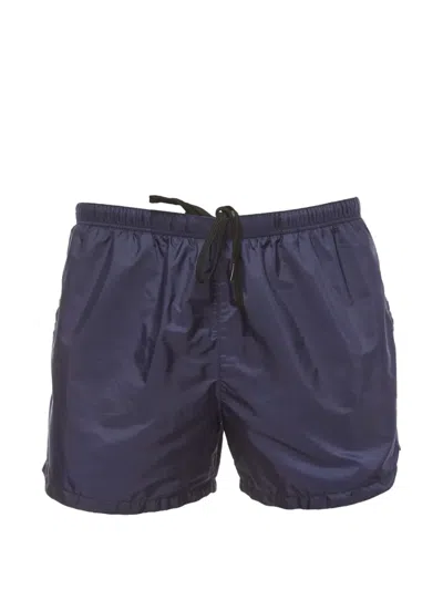 Pre-owned Prada Drawstring Swim Shorts In Blue