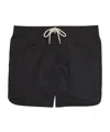 Prada Drawstring Swim Trunks In Black