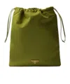 Prada Drawstring Tote Bag In Ivy Green