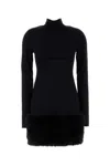 Prada Women Black Jersey Dress