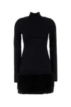 Prada Women Black Jersey Dress In Black