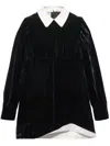 Prada Asymmetric Hem Dress Long Sleeves In Black