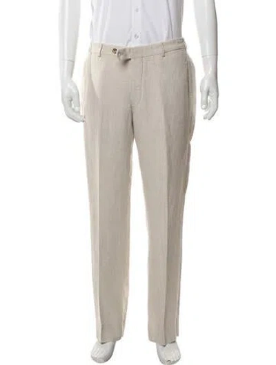 Pre-owned Prada Dress Pants In Neutral