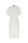 Prada Abito Chemisier In Popeline Bianco  Donna In White