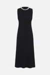 Prada Black Sable Dress In Black