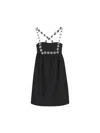 Prada Women's Sable Mini Dress In Black