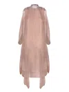 Prada Powder Pink Voile Dress In Pink