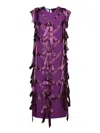 Prada Sablé Dress With Bows In Pink