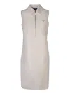 Prada White Faille Dress In White