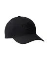 Prada Mens Black Drill Logo-embroidered Cotton-canvas Baseball Cap In Black