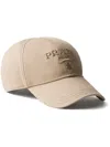 Prada Drill Baseball Cap In Neutrals