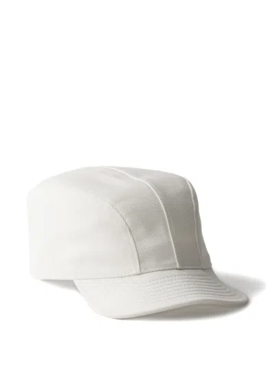 Prada Drill Baseball Cap In White