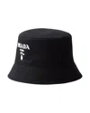 Prada Drill Bucket Hat In Black