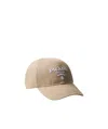 Prada Cotton Drill Baseball Cap In Nude
