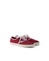 Prada Drill Low-top Sneakers In Burgundy