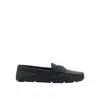 Prada Drive Leather Loafers In Black