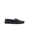 Prada Drive Leather Loafers In Black