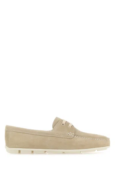 Prada Driver Loafers In Pomice