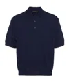 Prada Drop-shoulder Cotton Polo Shirt In Navy