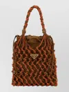 Prada Two-tone Mesh Handbag In Multi