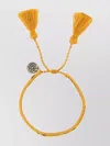 Prada Bracciale Bicolor In Pelle Scamosciata E Tessuto Donna