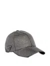 Prada Duchesse Crystal Baseball Cap In Black