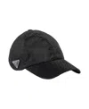Prada Duchesse Baseball Cap With Crystals In Black