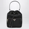 Prada Duet Black Re-nylon Bucket