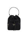 Prada Borsa A Secchiello Re-edition 1978 In Re-nylon Nero Donna