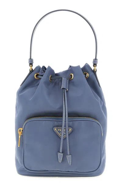 Prada ' Duet' Bucket Bag In Blue