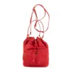 Prada Duet Fabric Shoulder Bag In Red
